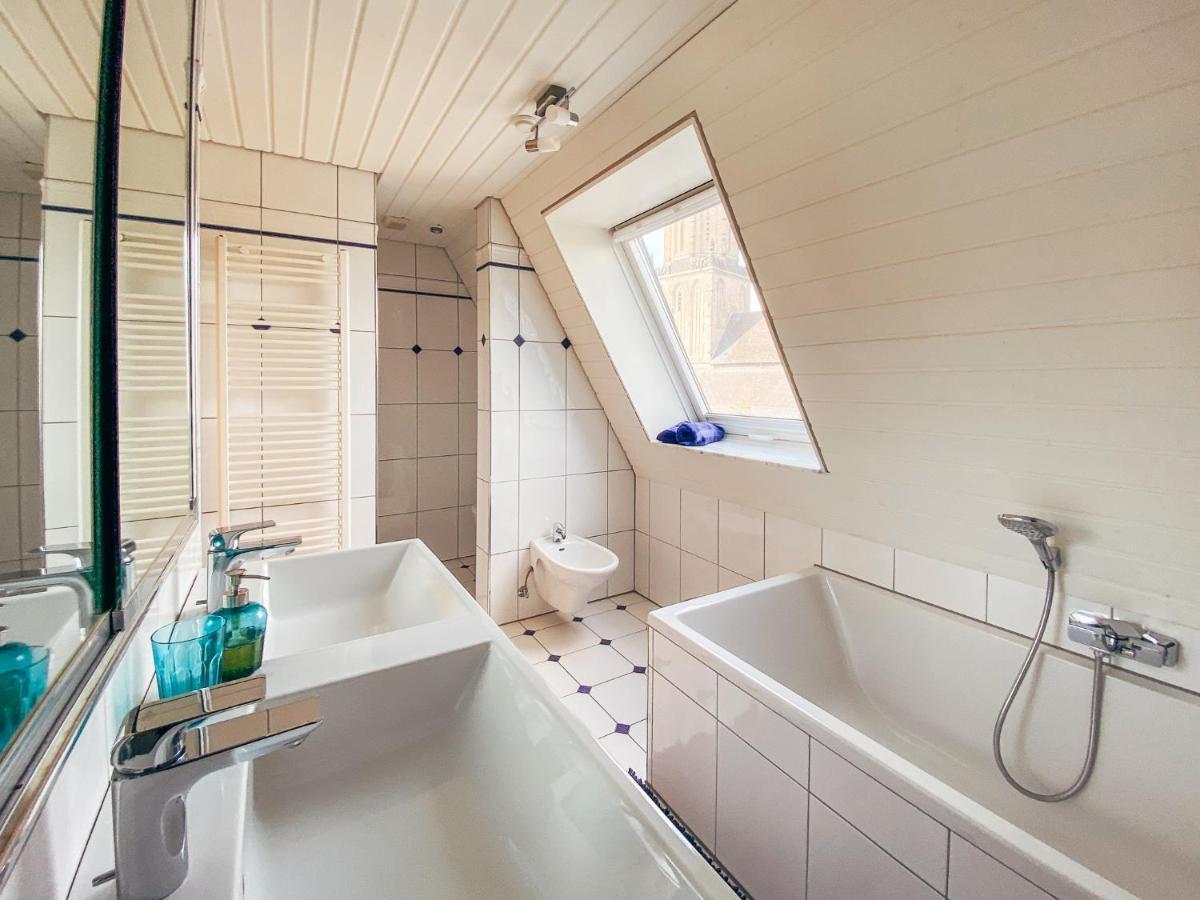 Rheinloft 3 - Grosse Giebelwohnung Mit Dachterrassen An Der Rheinpromenade Emmerich Luaran gambar