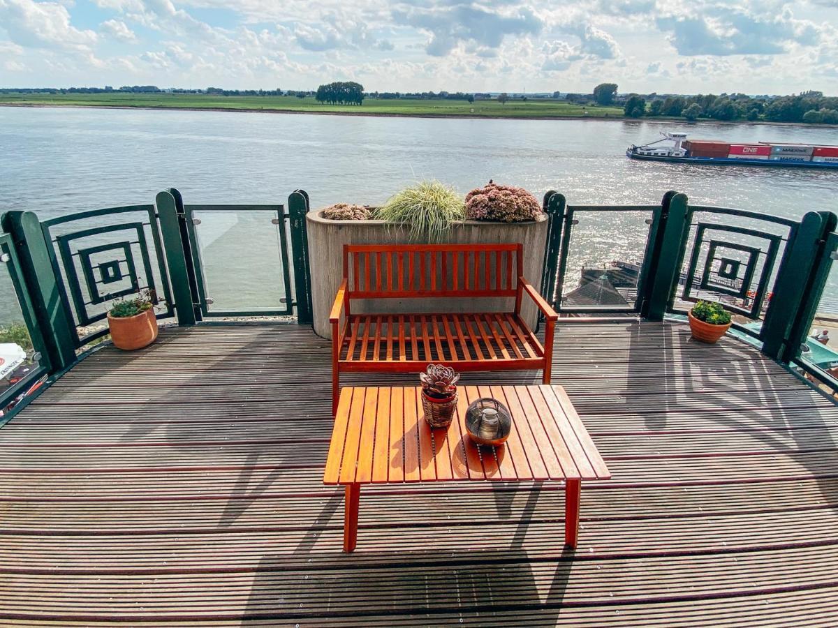 Rheinloft 3 - Grosse Giebelwohnung Mit Dachterrassen An Der Rheinpromenade Emmerich Luaran gambar
