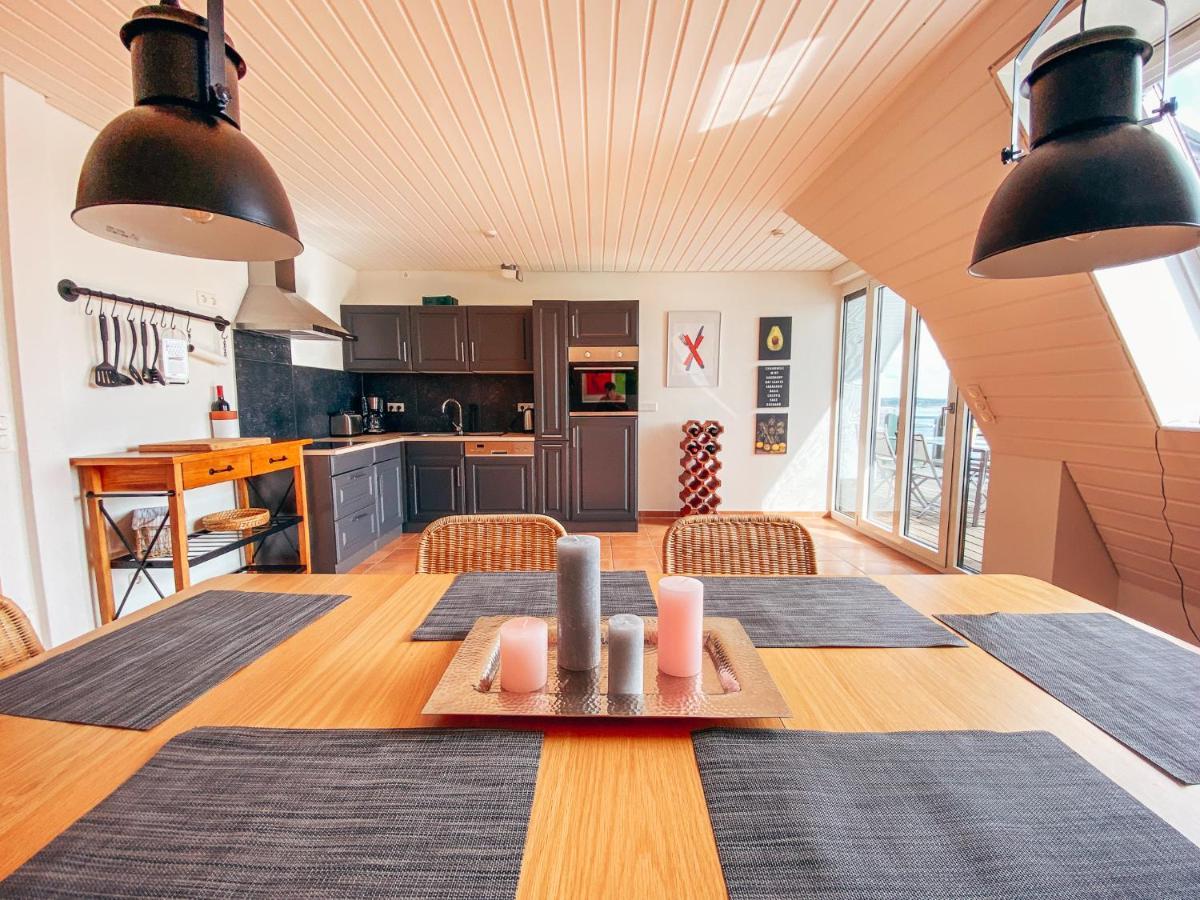 Rheinloft 3 - Grosse Giebelwohnung Mit Dachterrassen An Der Rheinpromenade Emmerich Luaran gambar